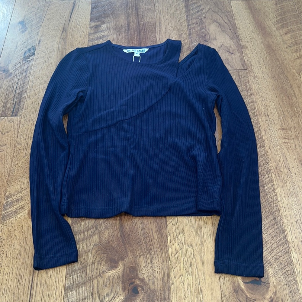 NWT Walter Baker Woman’s Navy Kailee Top Size XS